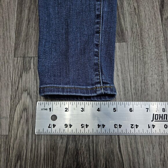Universal Thread Jeans Womens 6/28R Blue High Rise Skinny Distressed Stretch - Picture 13 of 13